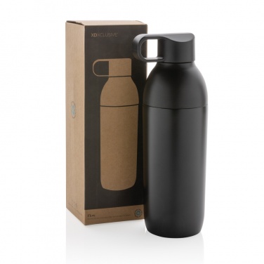 Logo trade promotional merchandise photo of: Flow RCS recycled stainless steel vacuum bottle