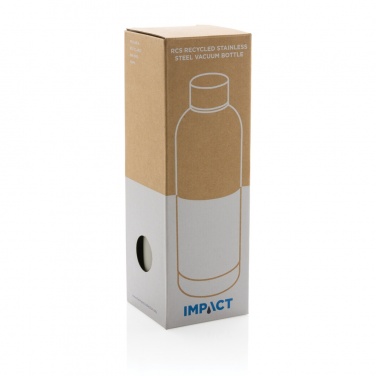 Logo trade promotional products image of: RCS Recycled stainless steel Impact vacuum bottle