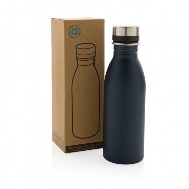 Logo trade promotional item photo of: RCS Recycled stainless steel deluxe water bottle