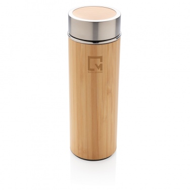 Logotrade business gifts photo of: Leak proof bamboo vacuum bottle