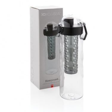 Logo trade business gifts image of: Honeycomb lockable leak proof infuser bottle