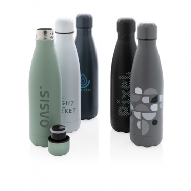 Logo trade corporate gift photo of: Solid colour vacuum stainless steel bottle 500 ml