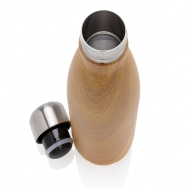 Logo trade promotional products picture of: Vacuum insulated stainless steel bottle with wood print