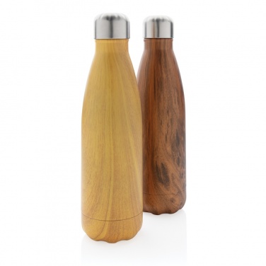 Logotrade advertising product image of: Vacuum insulated stainless steel bottle with wood print