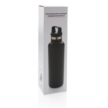 Logo trade promotional giveaways picture of: Vacuum insulated leak proof standard mouth bottle