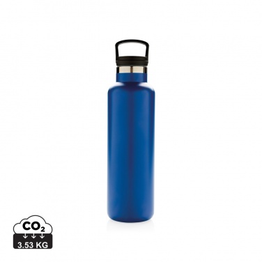 Logo trade advertising products image of: Vacuum insulated leak proof standard mouth bottle