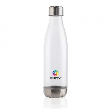 Logo trade advertising products image of: Leakproof water bottle with stainless steel lid