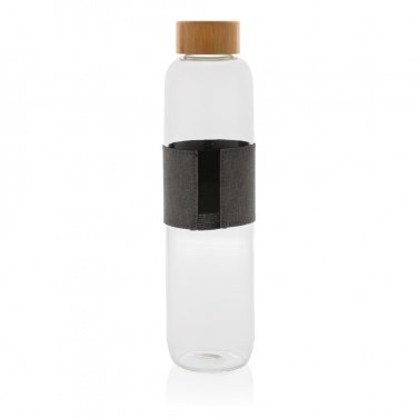 Logotrade promotional merchandise image of: Impact borosilicate glass bottle with bamboo lid