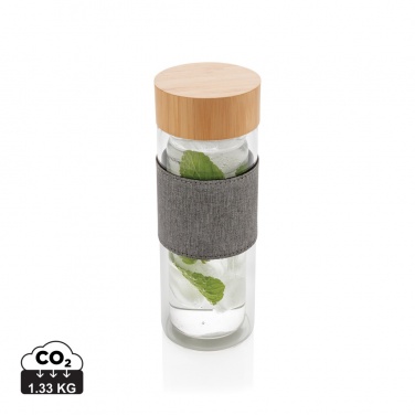 Logotrade promotional item picture of: Impact double wall borosilicate glass bottle