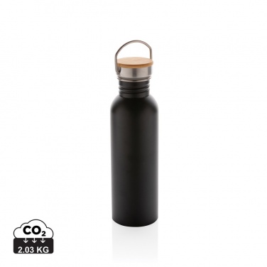 Logotrade corporate gifts photo of: Modern stainless steel bottle with bamboo lid