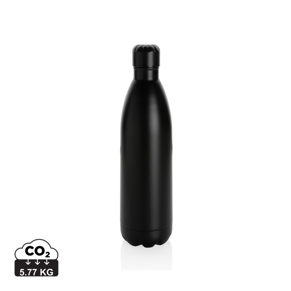 Logo trade corporate gift photo of: Solid colour vacuum stainless steel bottle 1L