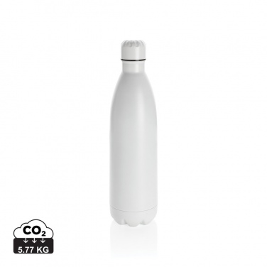 Logo trade promotional giveaway photo of: Solid colour vacuum stainless steel bottle 1L