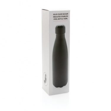 Logo trade promotional giveaways image of: Solid colour vacuum stainless steel bottle 750ml