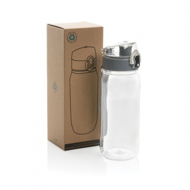 Logo trade promotional gifts picture of: Yide RCS Recycled PET leakproof lockable waterbottle 600ml