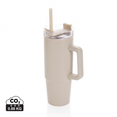 Logotrade business gift image of: Tana RCS plastic tumbler with handle 900ml