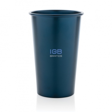 Logo trade promotional products image of: Alo RCS recycled aluminium lightweight cup 450ml