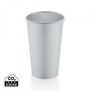 Logotrade promotional items photo of: Alo RCS recycled aluminium lightweight cup 450ml