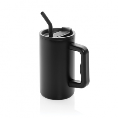 Logo trade promotional gifts image of: Cube RCS certified recycled steel mug 800ml