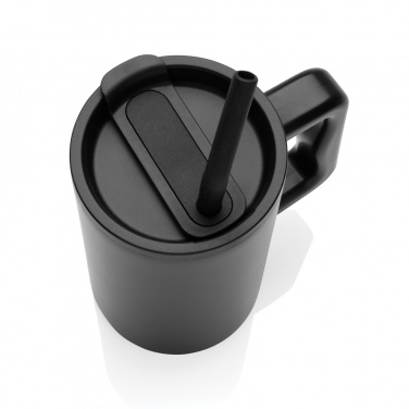 Logo trade promotional merchandise picture of: Cube RCS certified recycled steel mug 800ml