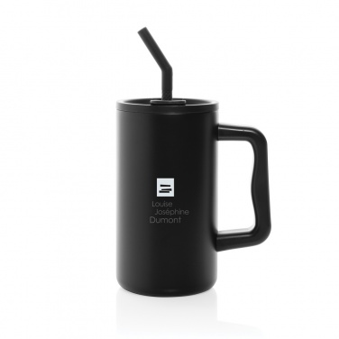 Logo trade promotional merchandise picture of: Cube RCS certified recycled steel mug 800ml