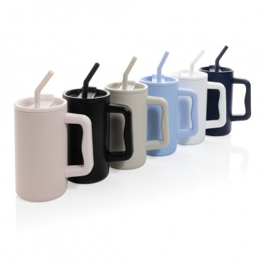 Logotrade promotional merchandise picture of: Cube RCS certified recycled steel mug 800ml