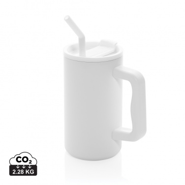 Logo trade promotional item photo of: Cube RCS certified recycled steel mug 800ml