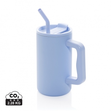 Logo trade promotional items picture of: Cube RCS certified recycled steel mug 800ml