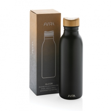 Logotrade promotional gifts photo of: Avira Alcor RCS Re-steel single wall water bottle 600 ML