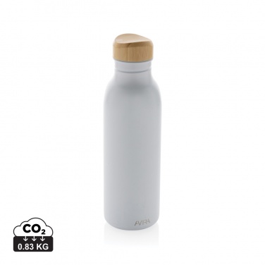 Logo trade promotional merchandise image of: Avira Alcor RCS Re-steel single wall water bottle 600 ML