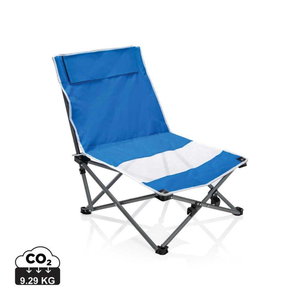 Logo trade promotional items image of: Foldable beach chair in pouch