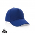 Impact 5panel 280gr Recycled cotton cap with AWARE™ tracer, blue