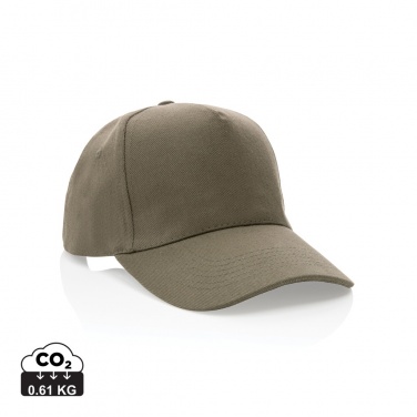 Logo trade advertising product photo of: Impact 5panel 280gr Recycled cotton cap with AWARE™ tracer