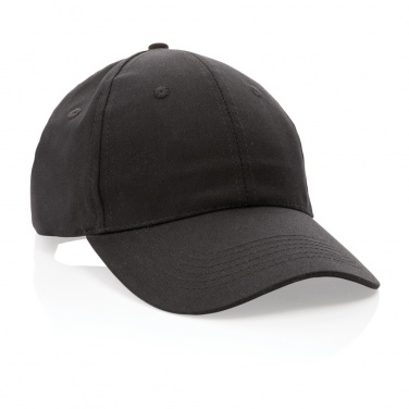 Logo trade promotional products image of: Impact 6 panel 190gr Recycled cotton cap with AWARE™ tracer