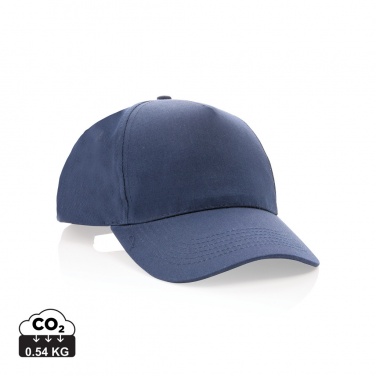 Logo trade advertising products picture of: Impact 5 panel 190gr Recycled cotton cap with AWARE™ tracer