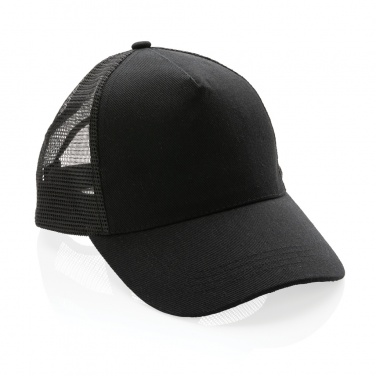 Logo trade promotional merchandise photo of: Impact AWARE™ Brushed rcotton 5 panel trucker cap 190gr