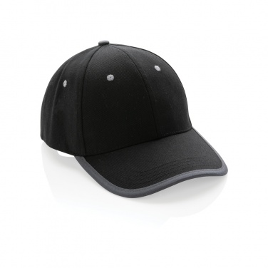 Logo trade promotional giveaways image of: Impact AWARE™ Brushed rcotton 6 panel contrast cap 280gr