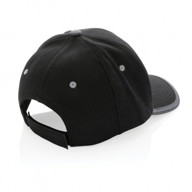 Logo trade promotional giveaways picture of: Impact AWARE™ Brushed rcotton 6 panel contrast cap 280gr