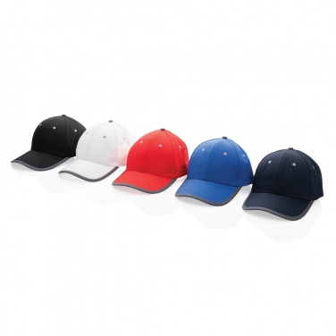 Logo trade promotional items image of: Impact AWARE™ Brushed rcotton 6 panel contrast cap 280gr