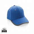 Impact AWARE™ Brushed rcotton 6 panel contrast cap 280gr, blue