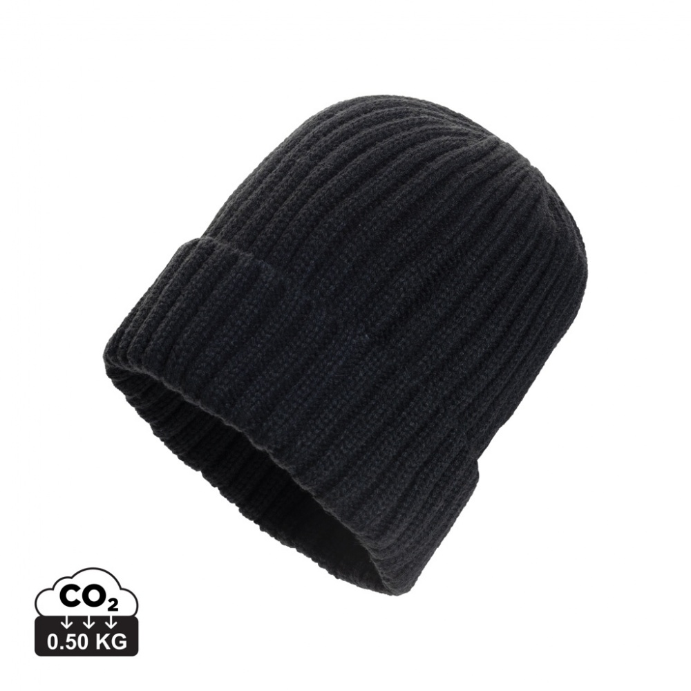 Logotrade promotional item image of: Kennedi AWARE™ Polylana® beanie with large rib