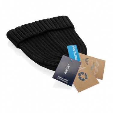 Logotrade promotional item image of: Kennedi AWARE™ Polylana® beanie with large rib