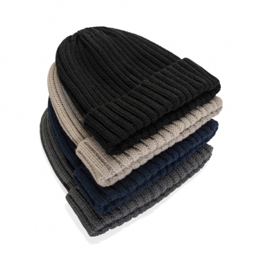 Logotrade promotional merchandise image of: Kennedi AWARE™ Polylana® beanie with large rib