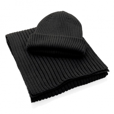 Logo trade corporate gifts picture of: Impact AWARE™  Polylana® double knitted beanie