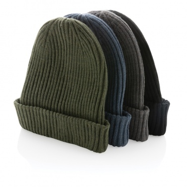 Logotrade promotional item image of: Impact AWARE™  Polylana® double knitted beanie