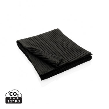 Logo trade promotional gift photo of: Impact AWARE™ Polylana® knitted scarf 180 x 25cm