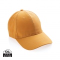 Impact 6 panel 280gr Recycled cotton cap with AWARE™ tracer, sundial orange