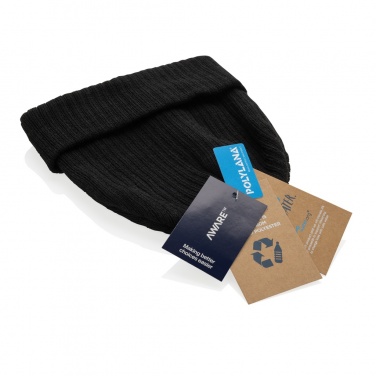 Logotrade promotional product image of: Pryor AWARE™ Polylana® beanie with cuff