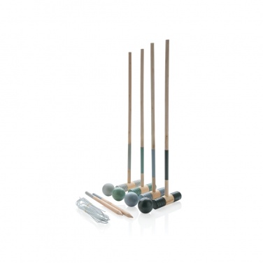 Logo trade promotional merchandise photo of: Wooden croquet set