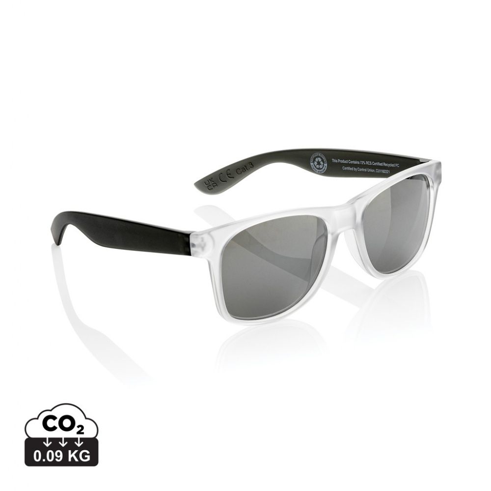 Logotrade promotional item picture of: Gleam RCS recycled PC mirror lens sunglasses