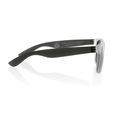 Logo trade promotional merchandise picture of: Gleam RCS recycled PC mirror lens sunglasses